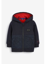 Baker by Ted Baker Navy Zip Through Hoodie