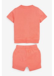 Plain Sweat T-Shirt And Shorts Set (3mths-7yrs)