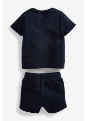 Plain Sweat T-Shirt And Shorts Set (3mths-7yrs)