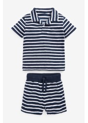 Towelling Revere Polo and Short Set (3mths-7yrs)