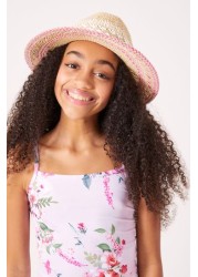 Lipsy Straw Fedora Hat Older