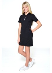 Pineapple Black T-Shirt Hoodie Dress