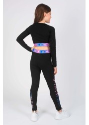 Pineapple X The Next Step Black Ombre Stars Leggings