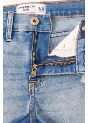 Abercrombie & Fitch Girls Distressed Denim Shorts