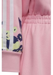 adidas originals Pink Little Kids All-Over Print Floral Dresses