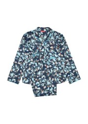 Cyberjammies Kids Leaf Print Long Sleeved Pyjama Set