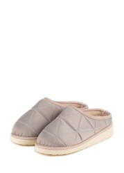 Totes Girls Premium Quilted Mule Slippers Mini Me