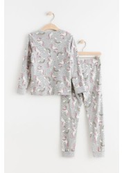 Lindex Kids Printed Top & Bottoms Co-Ord Set