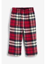 Pyjama With Brushed Woven Check Bottoms (9mths-8yrs)