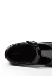 Kickers Junior Kariko T-Bar Hook and Loop Patent Leather Shoes