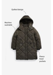 Shower Resistant Quilted Padded Coat (3-16yrs)