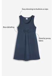 Jersey Bow School Pinafore (3-14yrs)