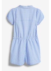 Gingham School Playsuit (3-14yrs)