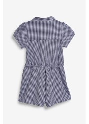 Gingham School Playsuit (3-14yrs)