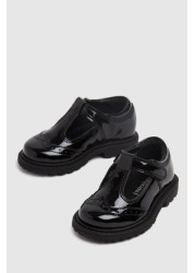 Schuh Black Leader T-Bar Shoes