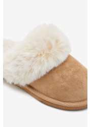 Faux Fur Mule Slippers