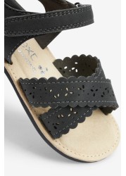 Scallop Sandals Wide Fit (G)