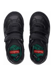 ToeZone Black PAX Vegan Dinosaur School Shoes