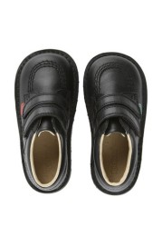 Kickers Junior Kick Lo Hook and Loop Leather Shoes