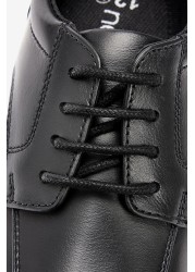 School Leather Lace-Up Shoes Wide Fit (G)