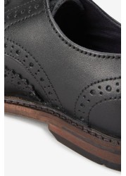 Leather Brogues Wide Fit (G)