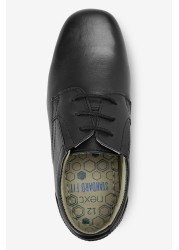 School Leather Formal Lace-Up Shoes Standard Fit (F)