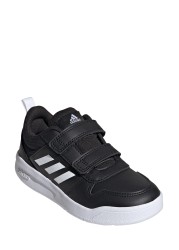 adidas Black/White Tensaur Youth & Junior Velcro Trainers