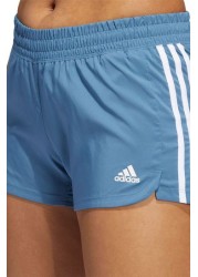 شورت أزرق بيسر 3 أشرطة منسوجة من Adidas