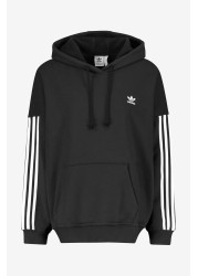 adidas Originals Longline 3 Stripe Hoodie