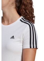 adidas 3 Stripe T-Shirt