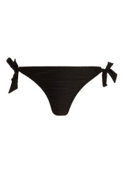 Quiz Textured Tie Side Bikini Bottoms