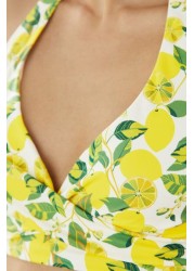 Boden Yellow Levanzo Halter Bikini Top