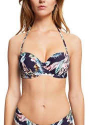 Esprit Navy Blue Underwire Balconette Bikini Top