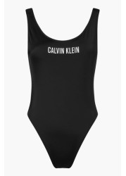 Calvin Klein Black CK One Piece Swimsuit