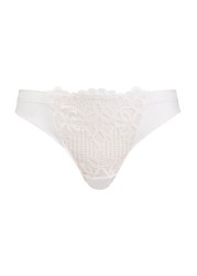 Figleaves White Harper Brazillian Knickers