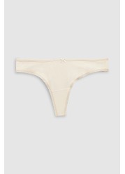 Cotton Knickers 5 Pack Thong