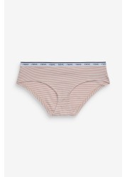 Cotton Rich Logo Knickers 4 Pack Short