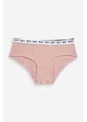 Cotton Rich Logo Knickers 4 Pack Short