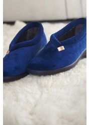 Lunar Blue Ladies Full Slippers