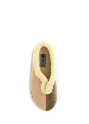 Pavers Natural Beige Multi Ladies Wide Fit Full Slippers