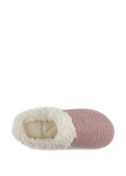 Totes Isotoner Ladies Swept Back Bobble Mule Slippers