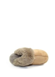 Lunar Brown Ladies Mule Slippers