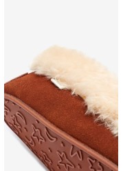 Suede Moccasin Slippers