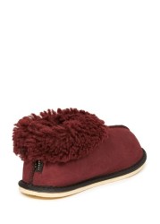 Celtic & Co Red Ladies' Sheepskin Bootee Slippers