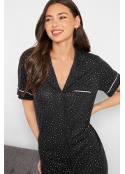 Long Tall Sally Pin Dot Button Through Nightdress