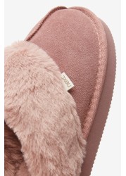 Suede Mule Slippers