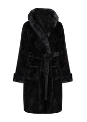 Pour Moi Faux Fur Trim Dressing Gown