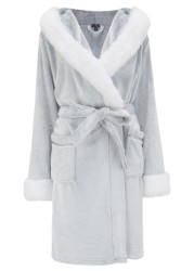 Pour Moi Faux Fur Trim Dressing Gown