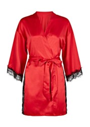 Ann Summers Red Cherryann Satin Robe