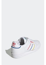 adidas Originals Boys White Continental 80 Stripes Trainers